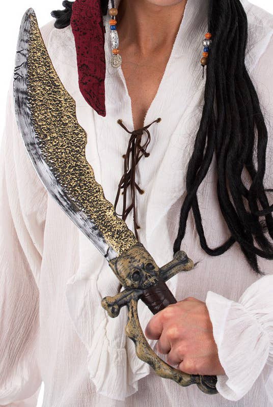 Skull Pirate Sword Cutlass Weapon Prop Main Image