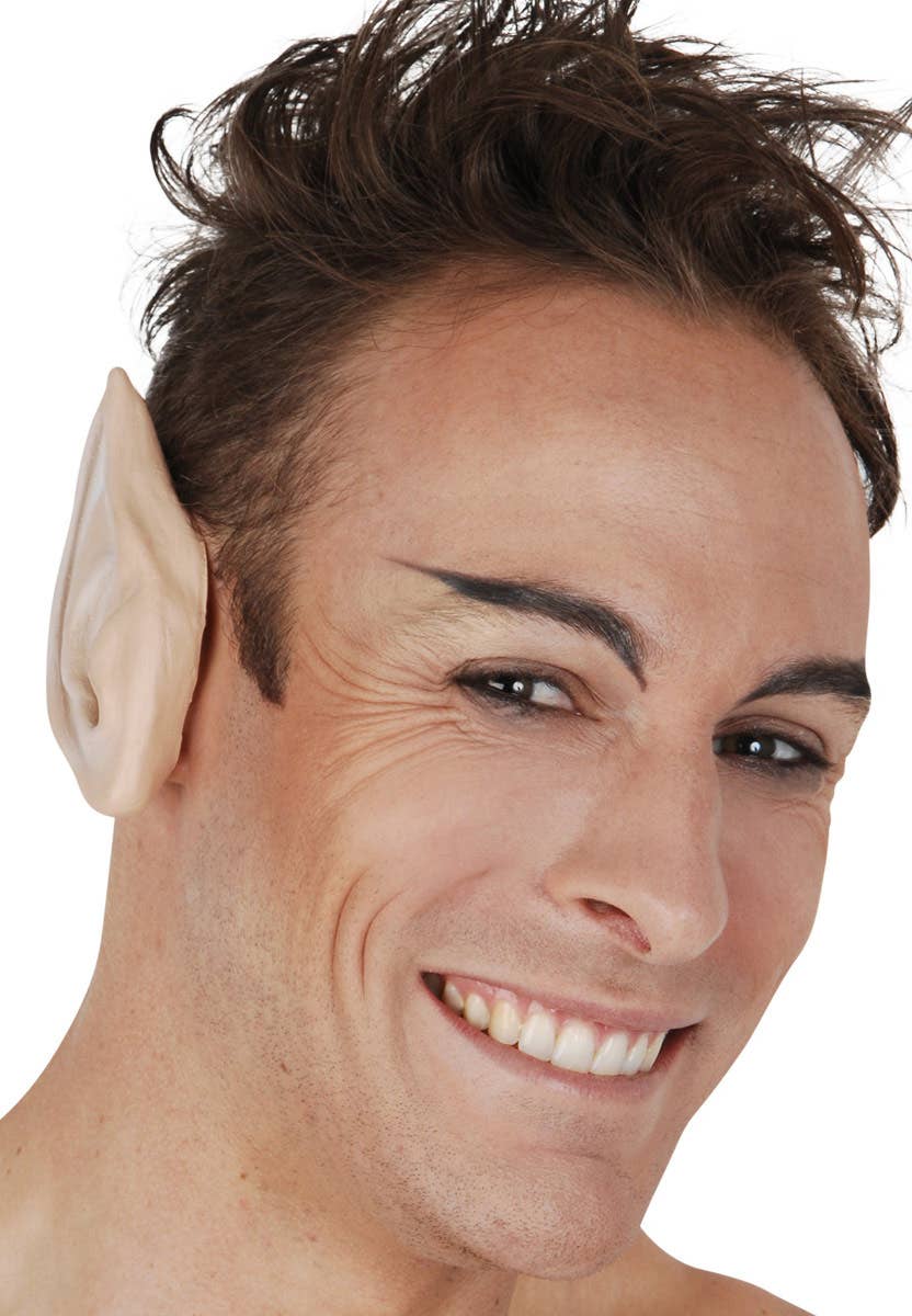 Large Flesh Tone Latex Pointed Ears Costume Accessory