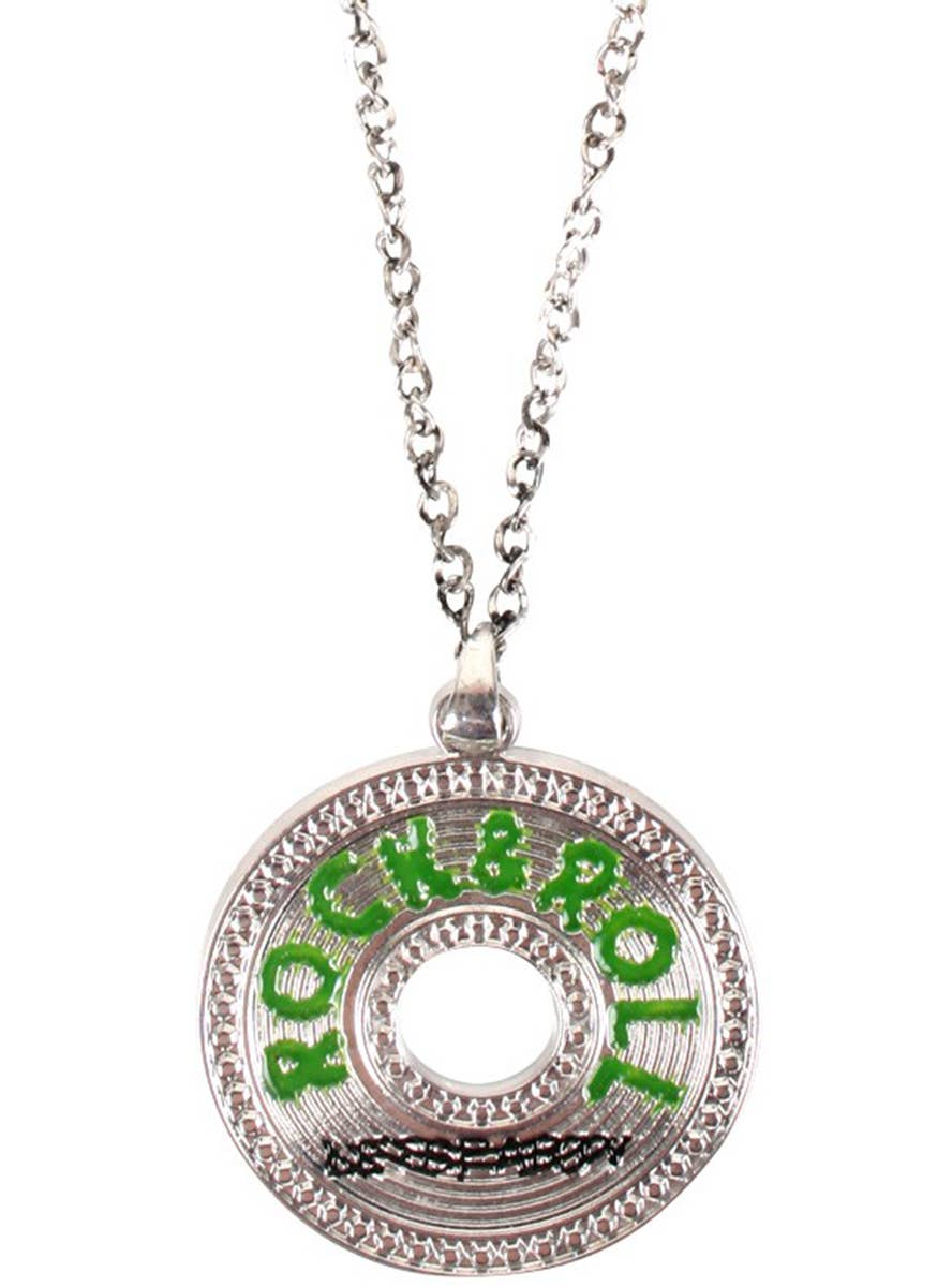 Silver Rock and Roll Costume Necklace