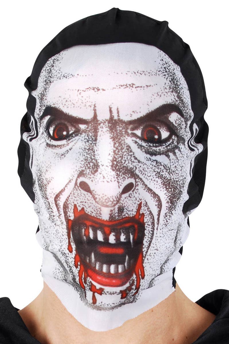 Adult's Vampire Dracula Printed Costume Mask Accessory