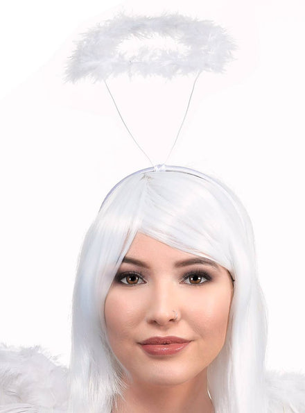 Cheap White Feather Angel Halo
