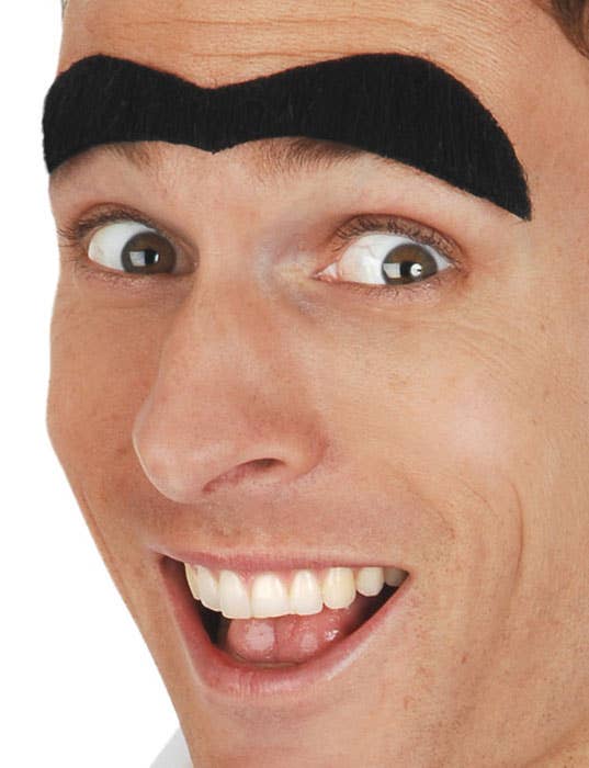 Black Self Adhesive Unibrow Eyebrow Costume Accessory