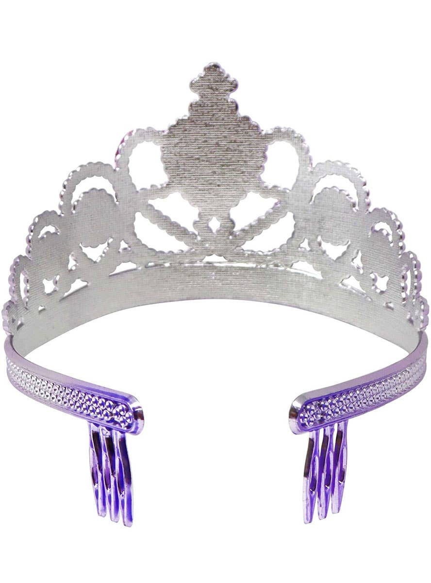 Image of Little Mermaid Ariel Girls Purple Costume Tiara - Back Image