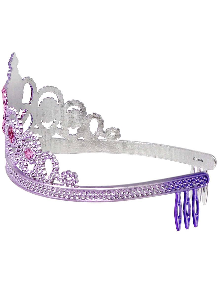 Image of Little Mermaid Ariel Girls Purple Costume Tiara - Side Image