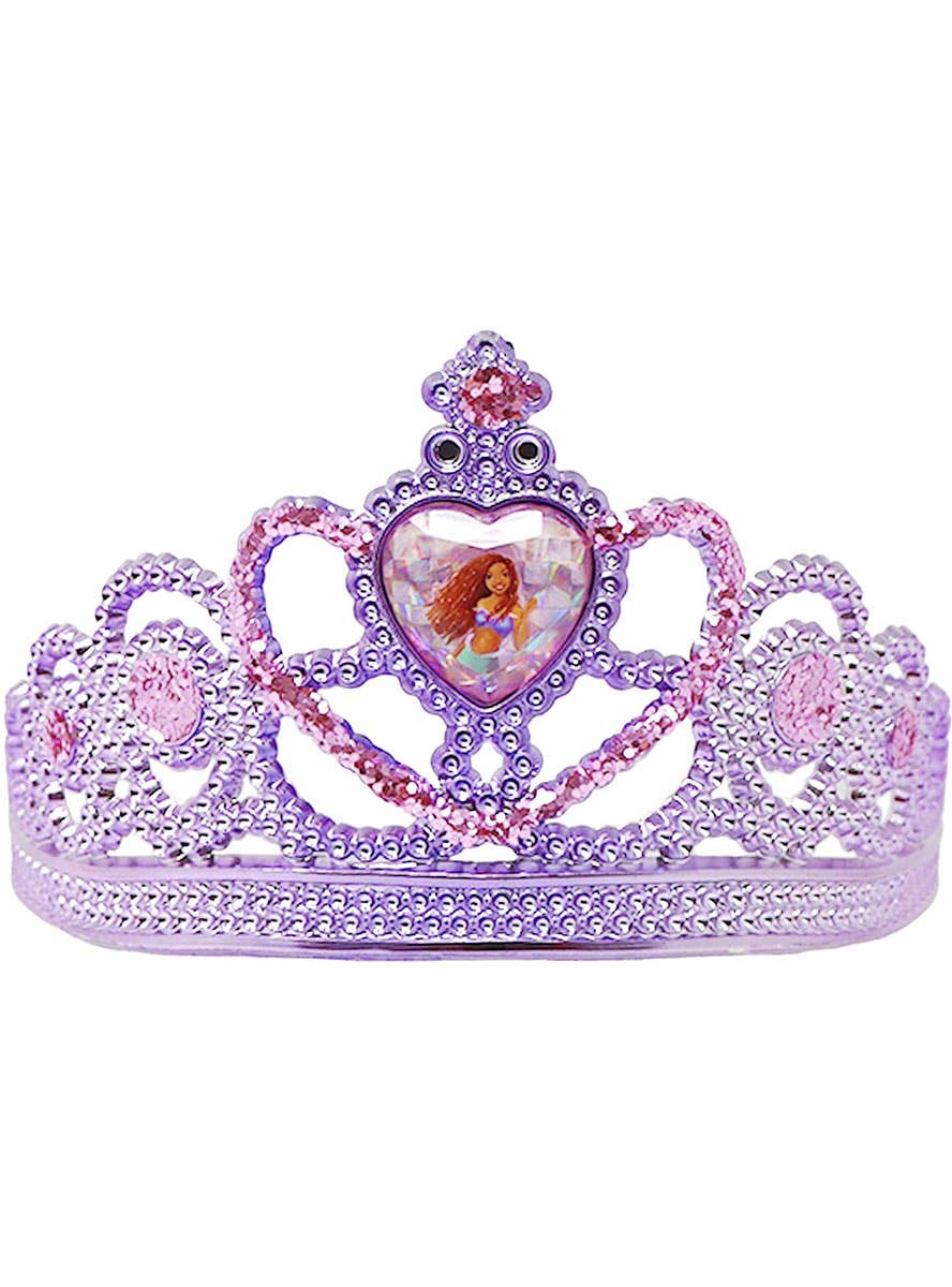 Image of Little Mermaid Ariel Girls Purple Costume Tiara - Main Image