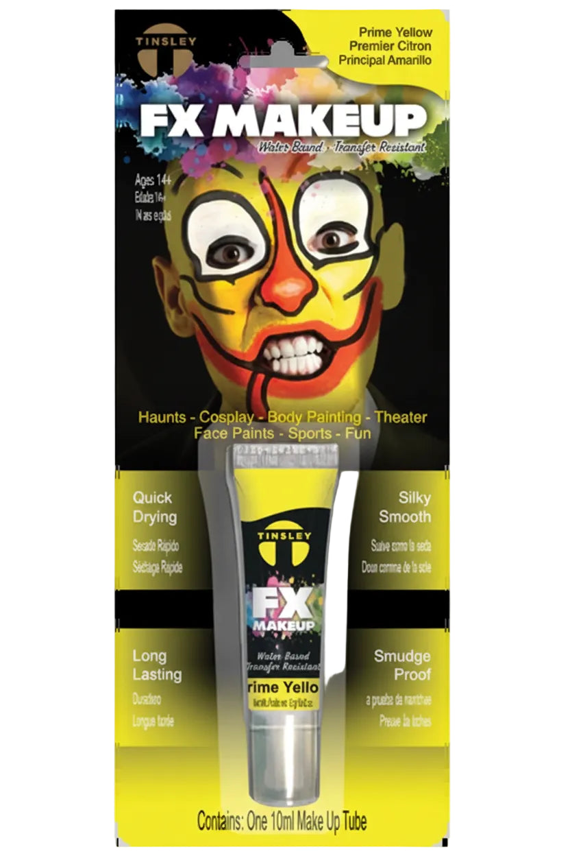 Prime Yellow 10ml Tinsley Transfers Face Paint