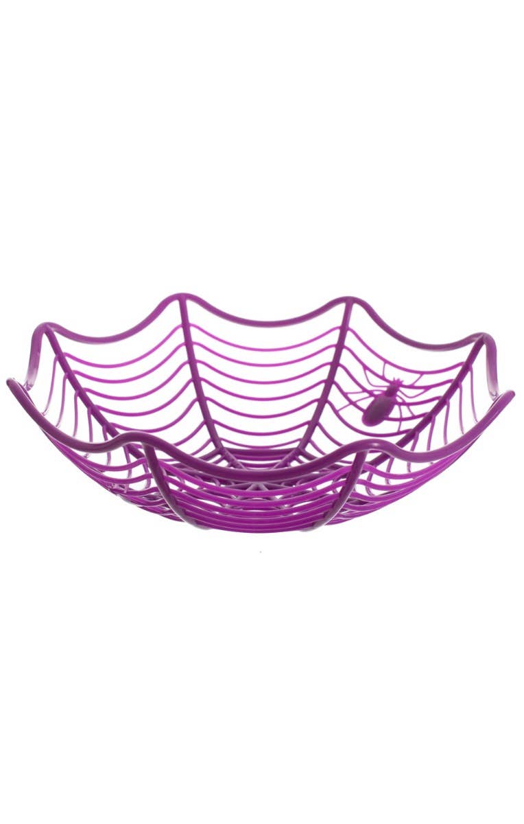 Purple Spiderweb Halloween Candy Basket Main Image