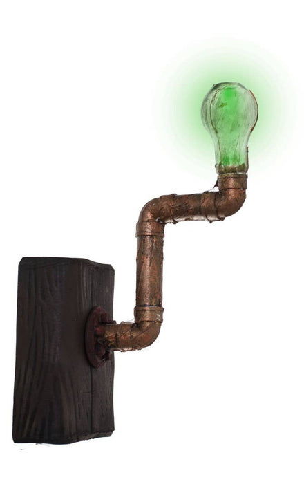 Light Up Rusty Looking Wall Light Halloween Decoration