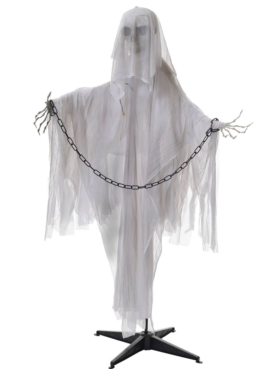 Standing Animated White Reaper Halloween Prop