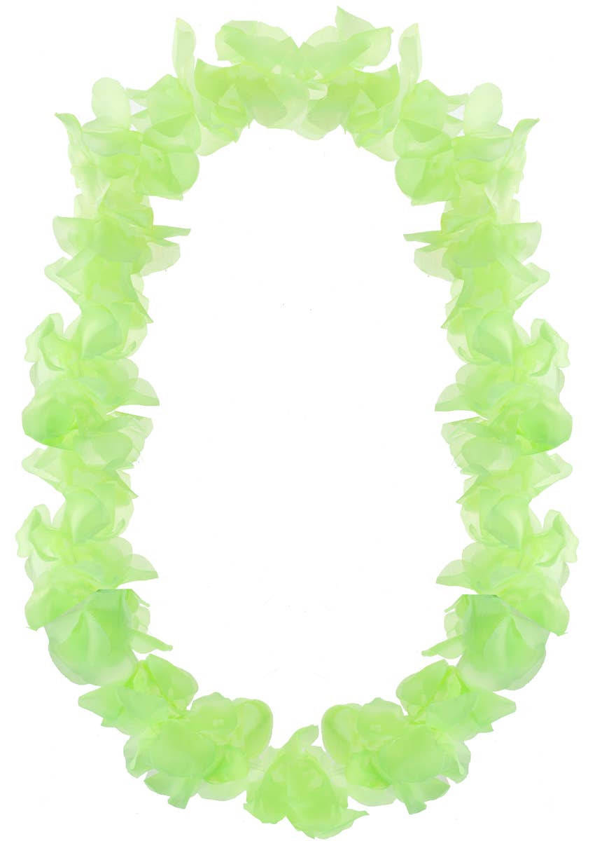 Lime Green Flower Hawaiian Costume Lei