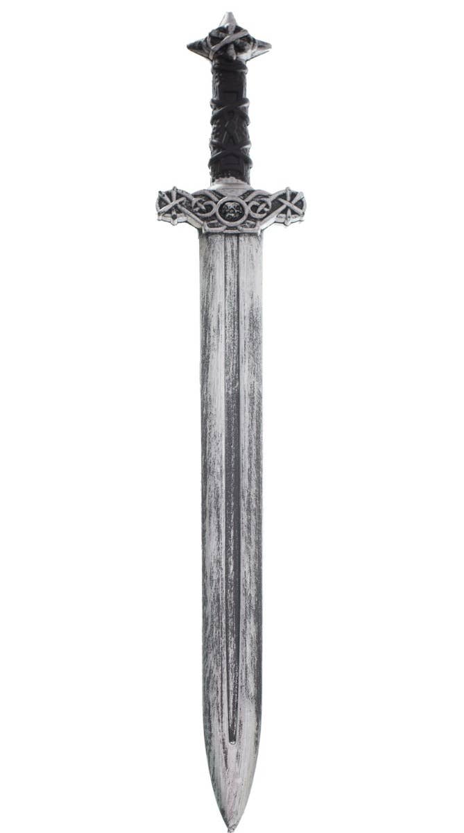 Medieval Antique Silver Shield and Sword Costume Weapon Set Alternate Image