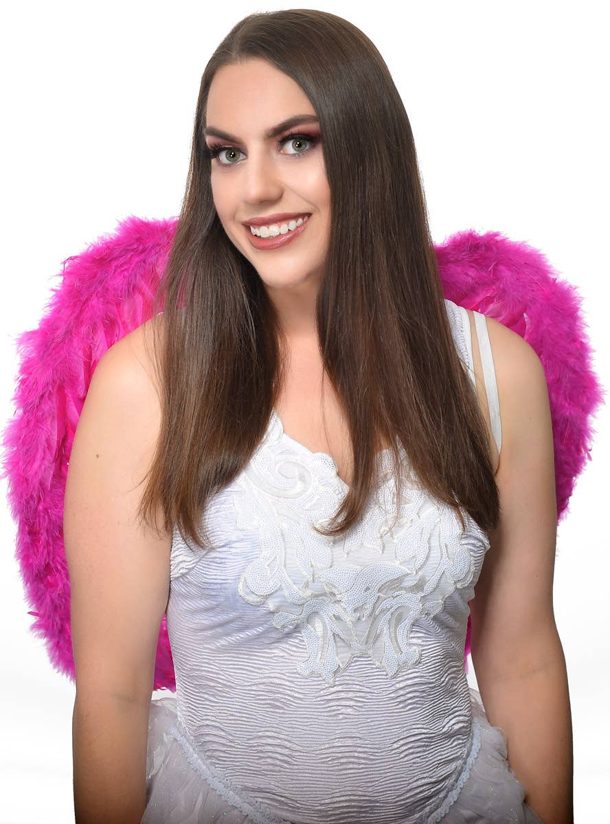 Hot Pink Angel Wings - Alternative Image