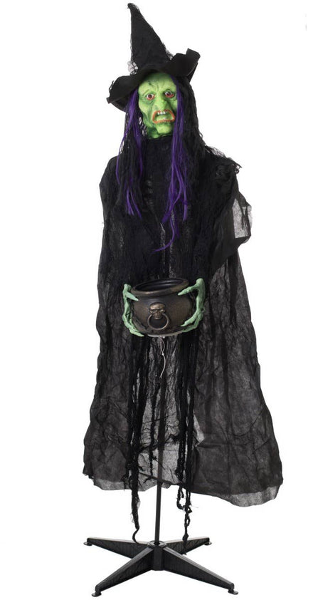 Wicked Witch Standing Animated Halloween Decoration - Main Image