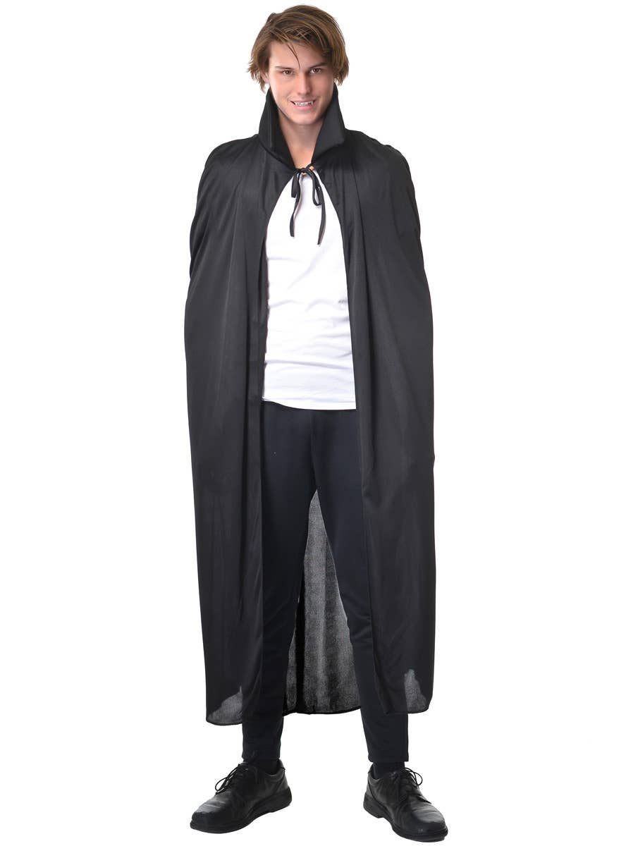 Adults Black Long Budget Vampire Halloween Cape