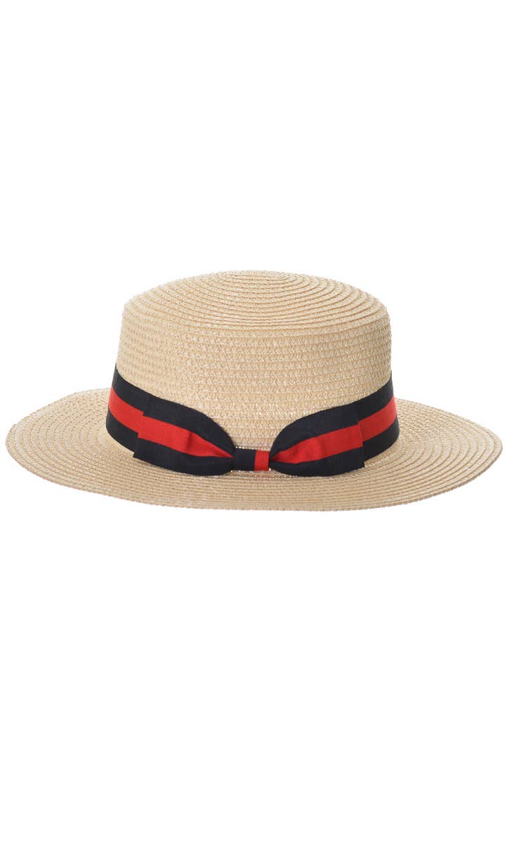 Adult's Boater Barbershop Gatsby Costume Hat Accessory Main Image