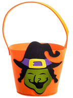 Orange Witch Trick or Treat Bucket