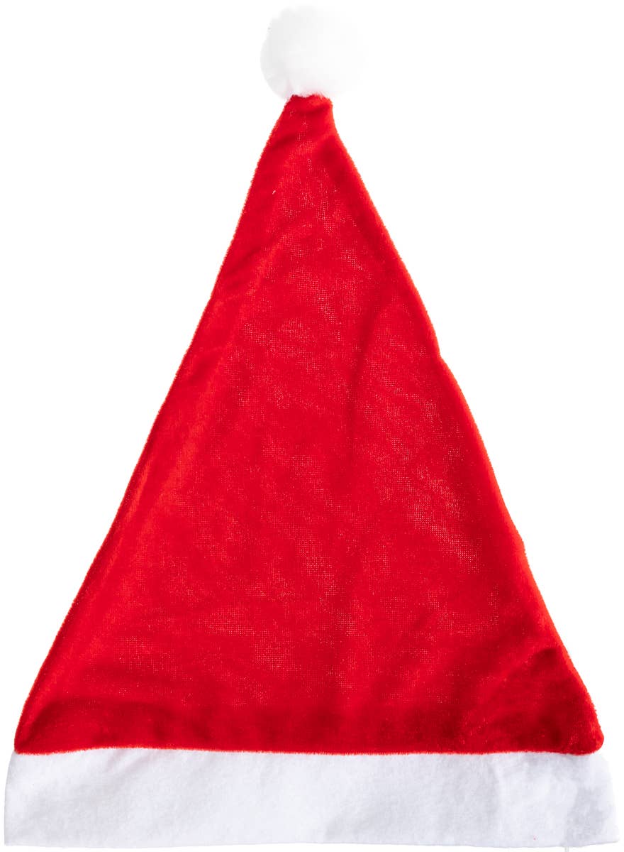 Classic Red and White Santa Claus Christmas Hat - Alternative Image