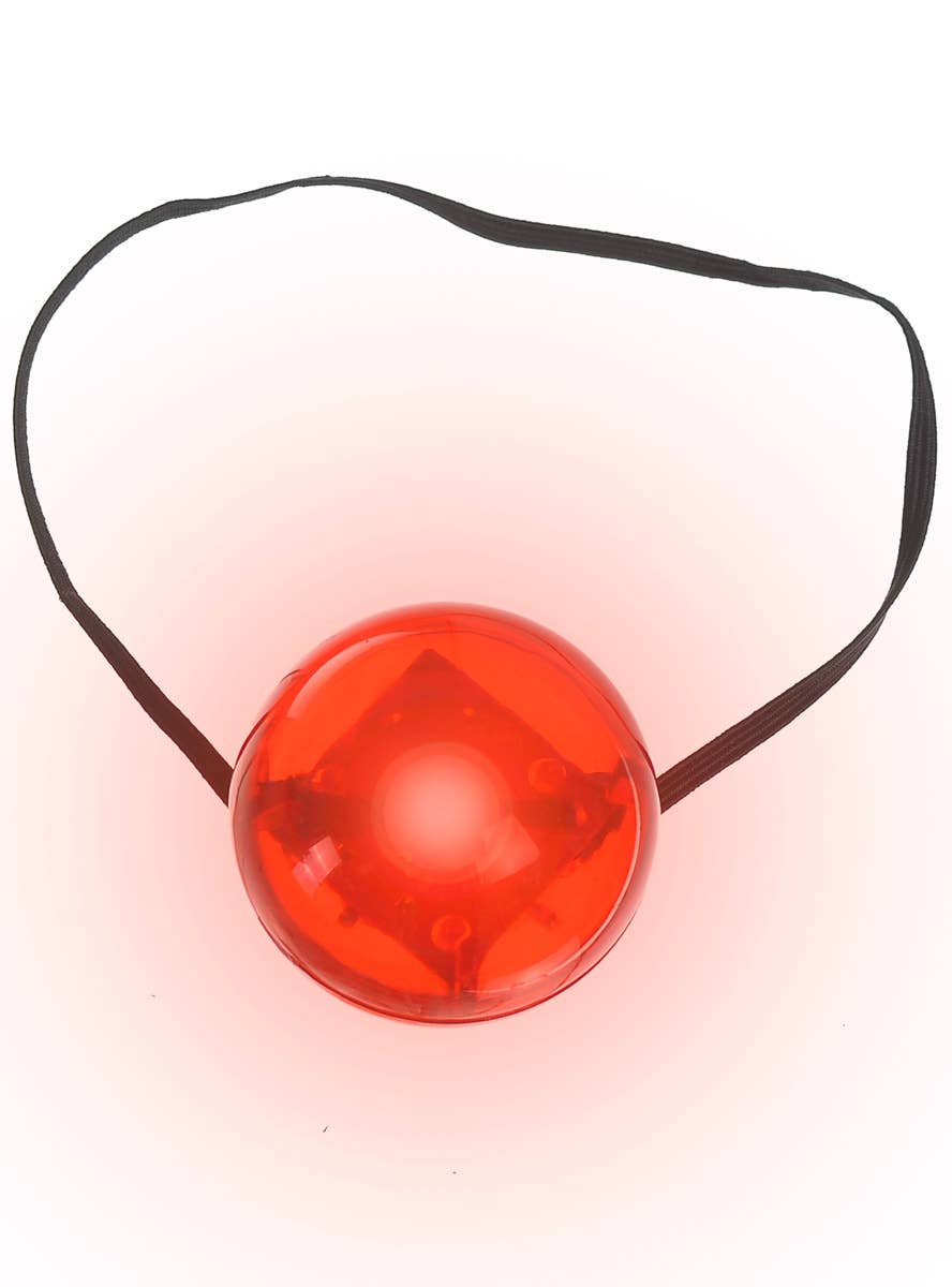 Red Flashing Light Up Rudolph the Reindeer Nose - Main Image
