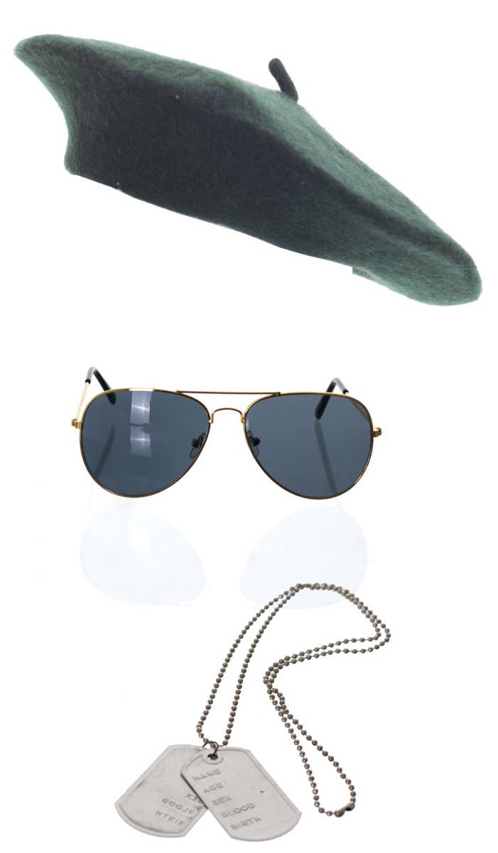 Special Forces Military Mercenary Costume Accessories Kit Main Image