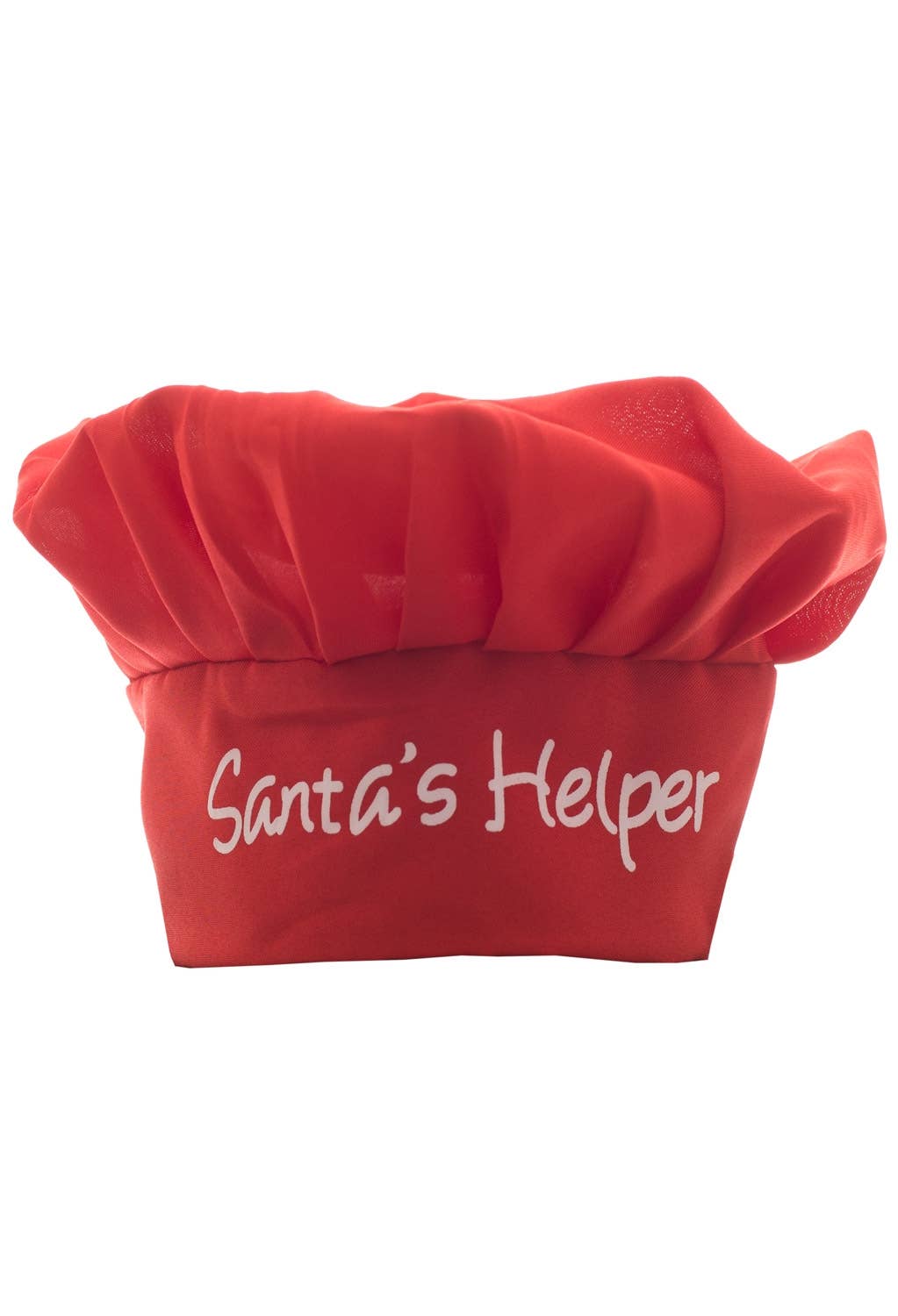 Red Christmas Novelty Santa's Helper Chef Hat