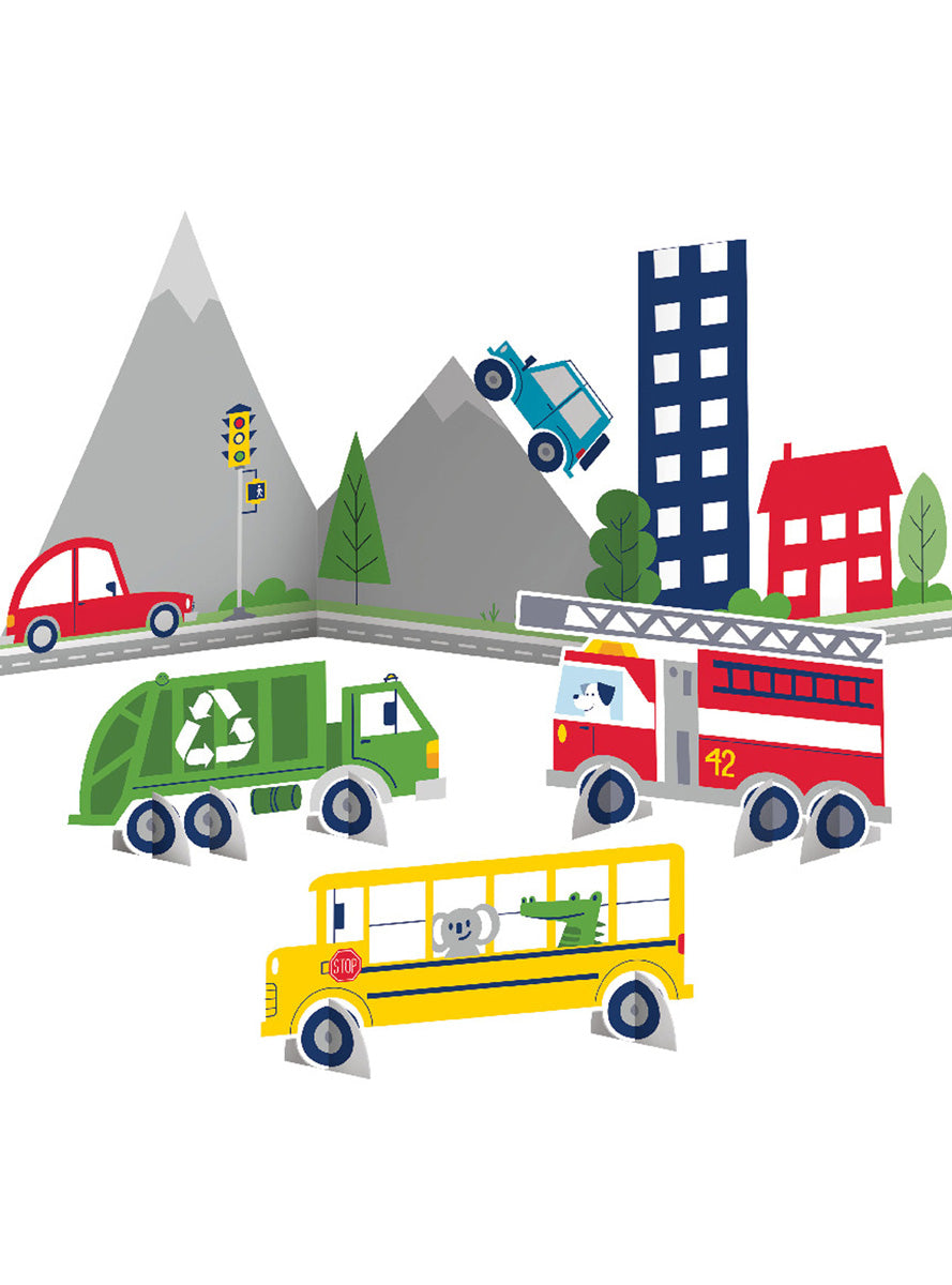 Transport Party Centrepiece Decoration Kit - Main Image
