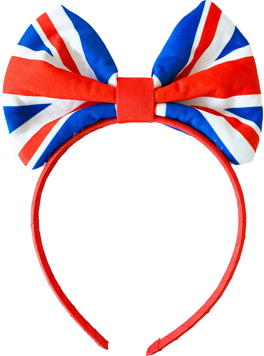 British Flag Bow Headband