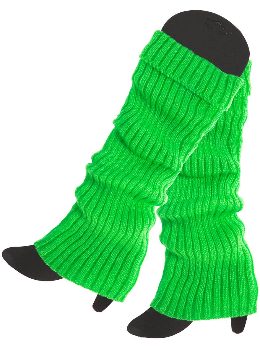 Bright Green 1980's Leg Warmers