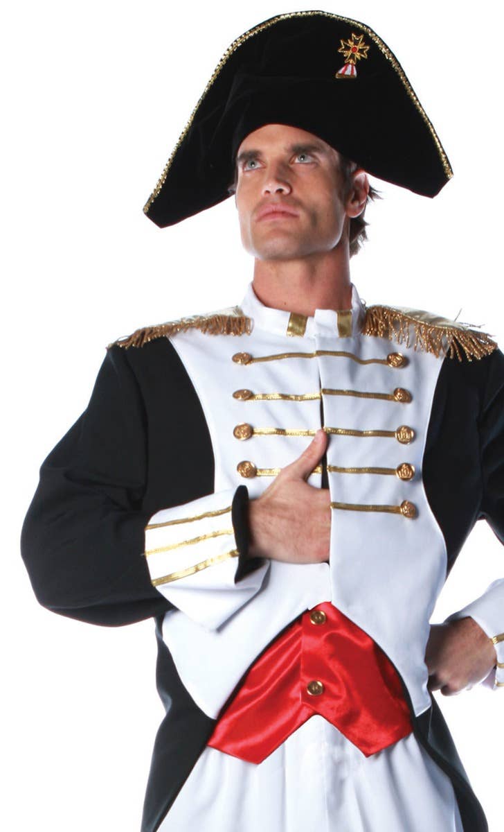 French Military Leader Napoleon Men's Costume Close Up Image