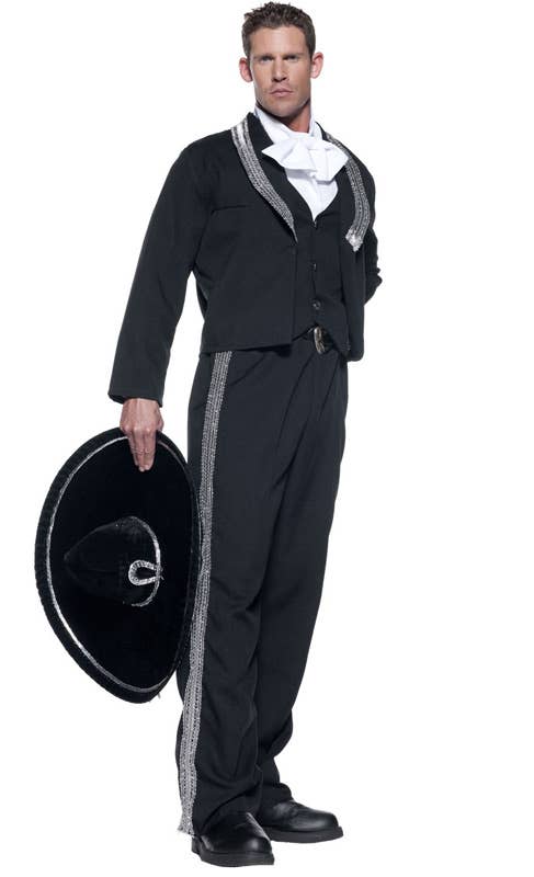 Men's Mariachi Deluxe Mexican Fancy Dress Costume Front
