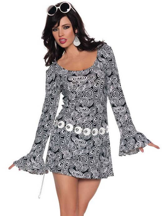 Go-Go Dancer Women's Retro 70's Costume Close Up View