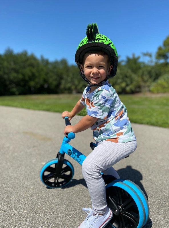 Velo Blue Junior Balance Bike - Lifestyle Image 3