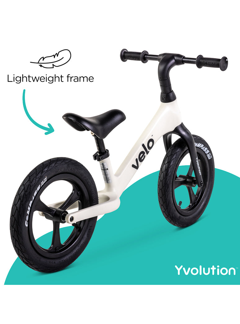 Velo Pro Lightweight White Balance Bike For Children - Info Image 1