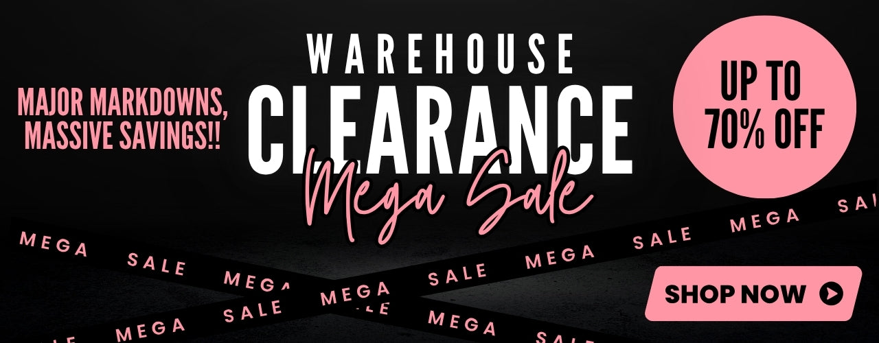 Up To 70% Off Warehouse Clearance Sale Desktop Banner