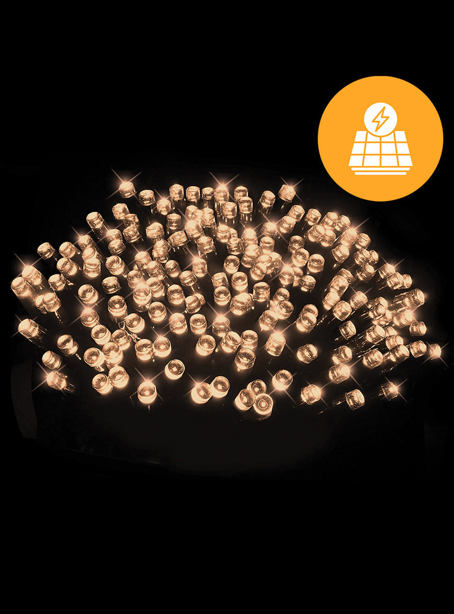 Warm White 300 Bulb Solar and USB Powered 30 Metre Fairy String Lights