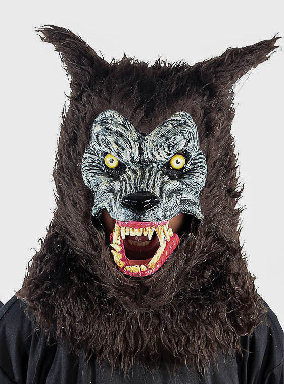 Werewolf Deluxe Adults Animated Halloween Costume Mask - Alternative Image