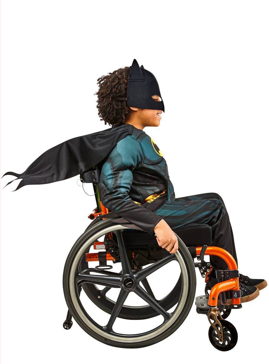 Image of Adaptive Batman Boys DC Superhero Costume - Side View