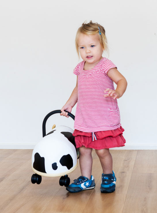 Wheely Bugs Kids Small Ride On Cow - Lifestyle Image 1