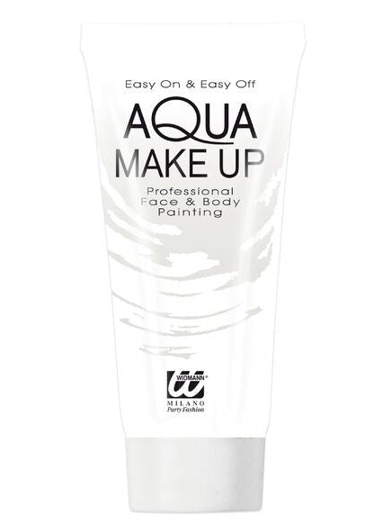 Halloween white facepaint makeup 30ml - main image