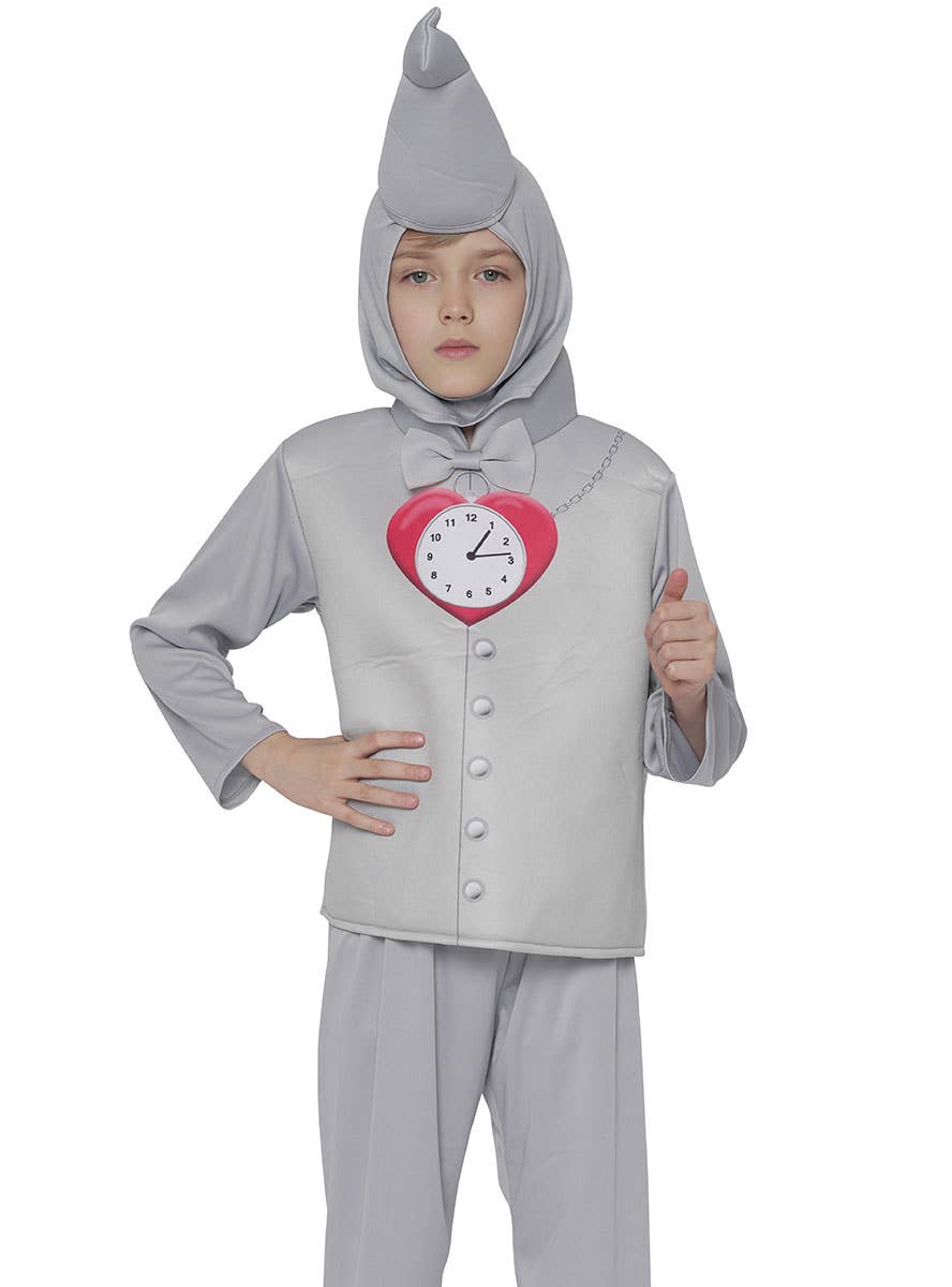 Image of Wizard of Oz Boy's Classic Tin Man Book Week Costume - Close View