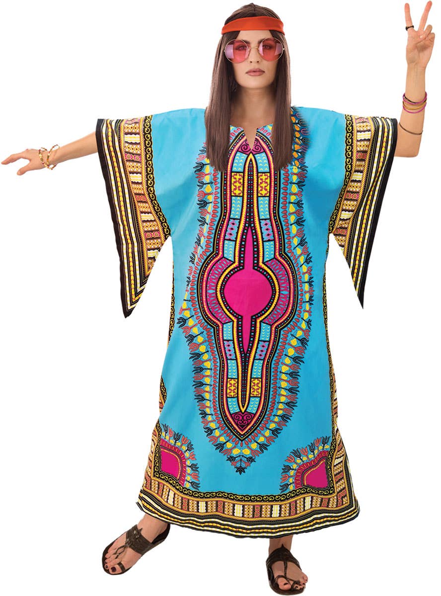 Image of Colourful Dashiki Dress Women's Costume