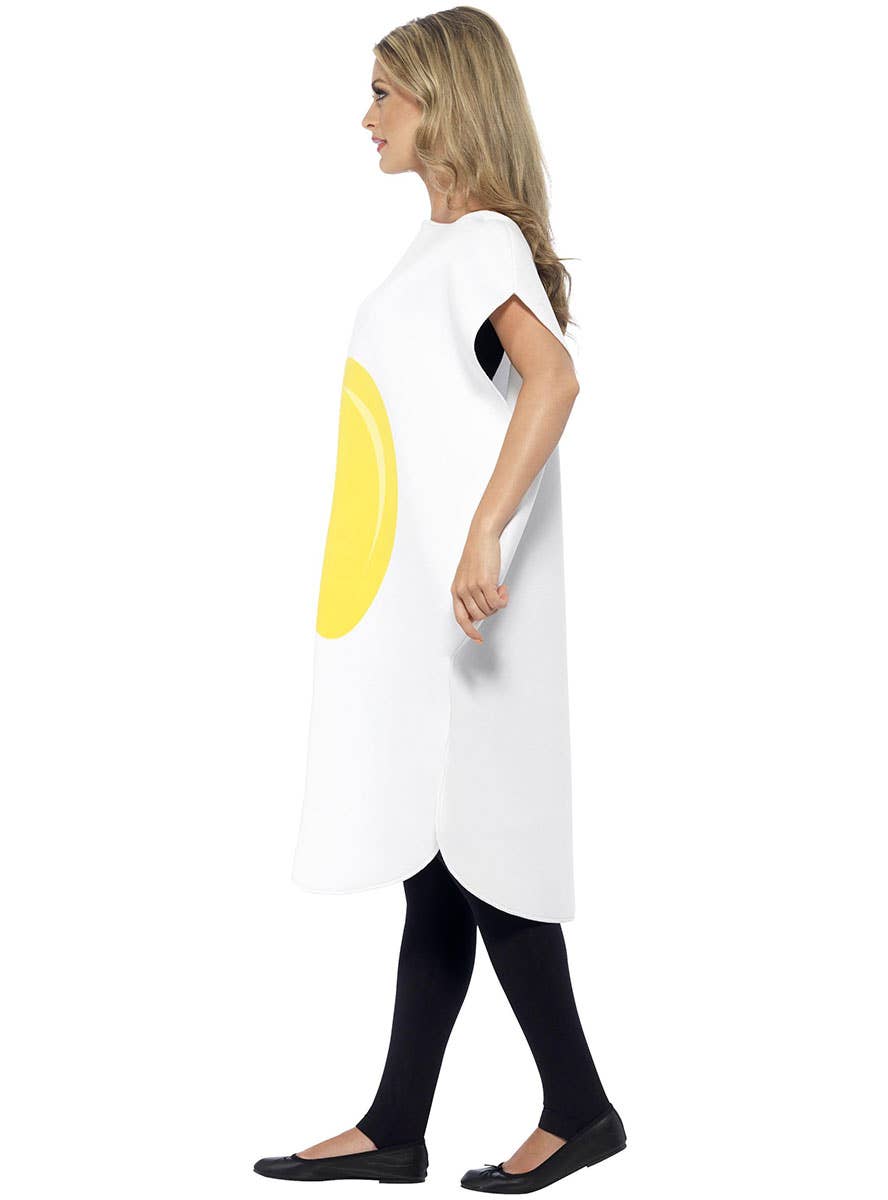 Image of Sunny Side Up Women's Egg Costume - Side Image
