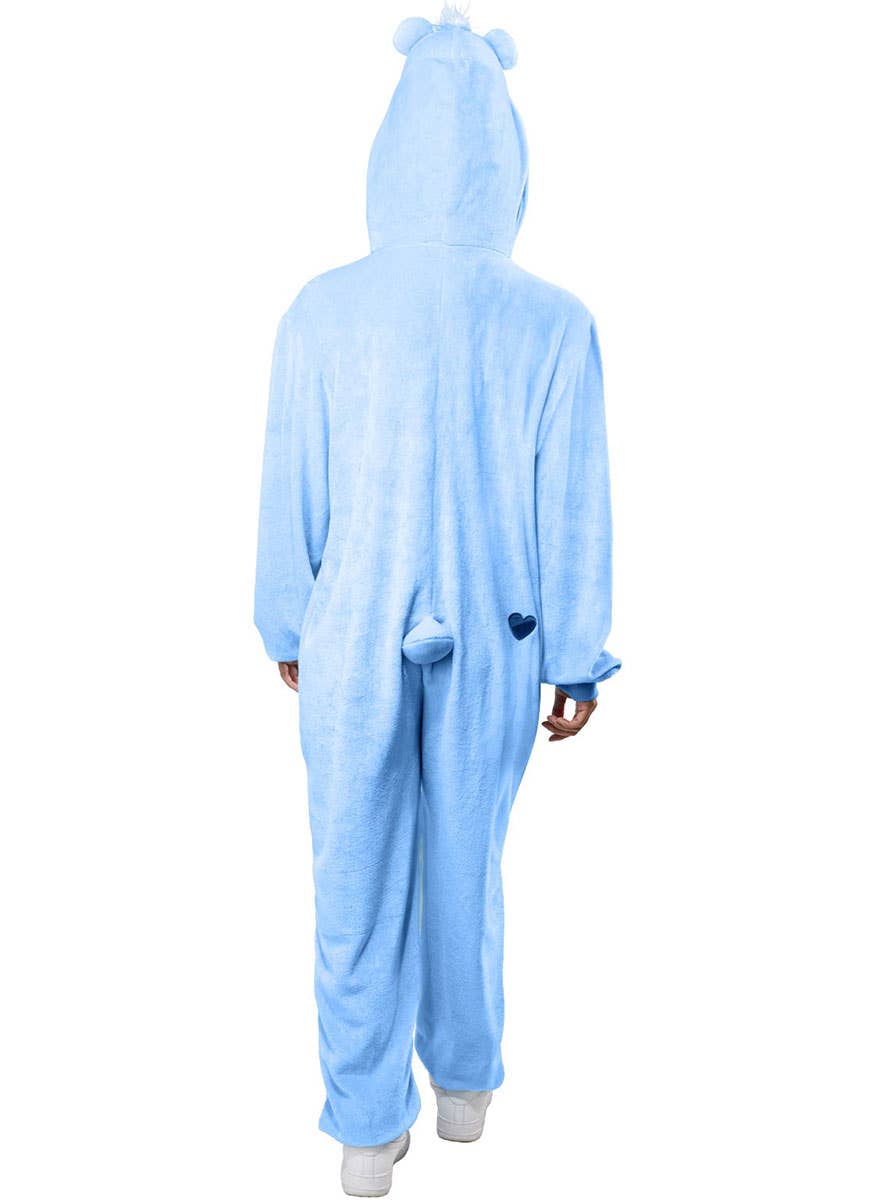 Image of Care Bears Women's Plus Size Blue Grumpy Bear Costume - Back Image