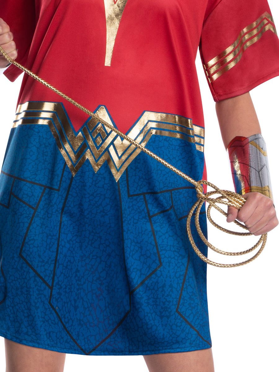 Wonder Woman Teen Girls Oversized T Shirt Costume - Close Image 2
