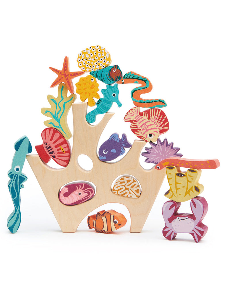 Wooden Coral Reef Stacking Toy - Main Image