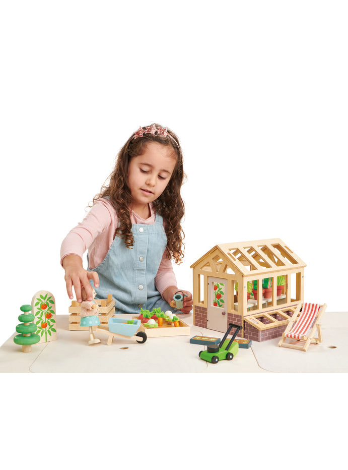 Wooden Doll House Greenhouse And Garden - Alternate Image 2