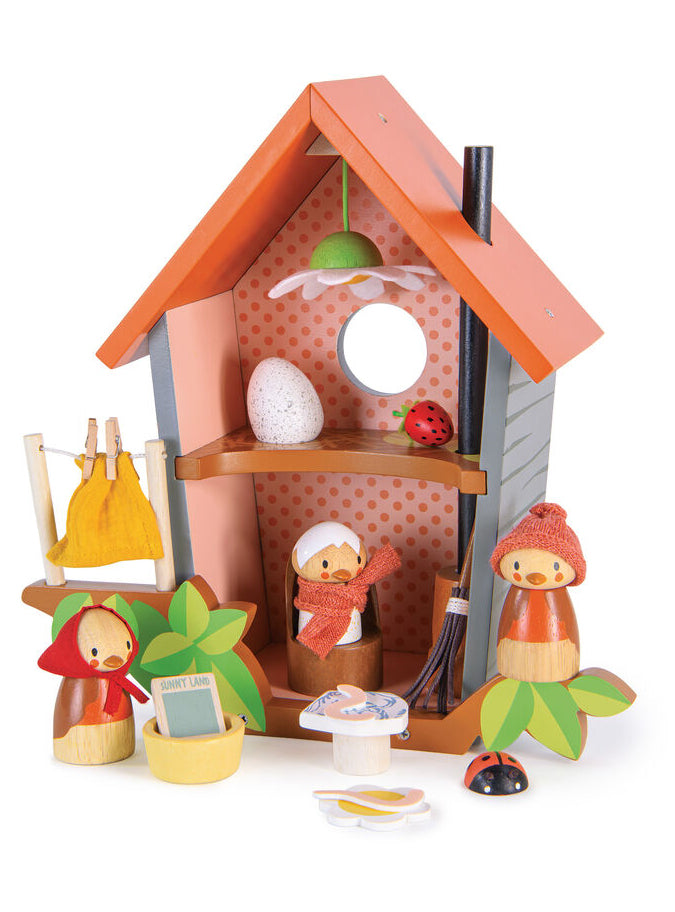 Wooden Mini Robins Nest Box Toy - Alternate Image 1