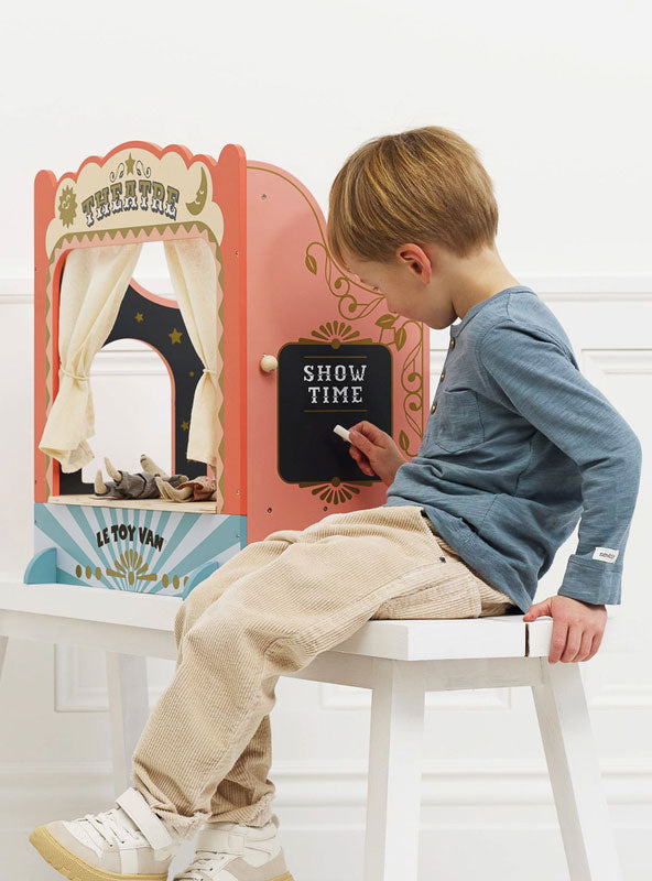 Wooden Tabletop Puppet Theatre - Lifestyle Image 5