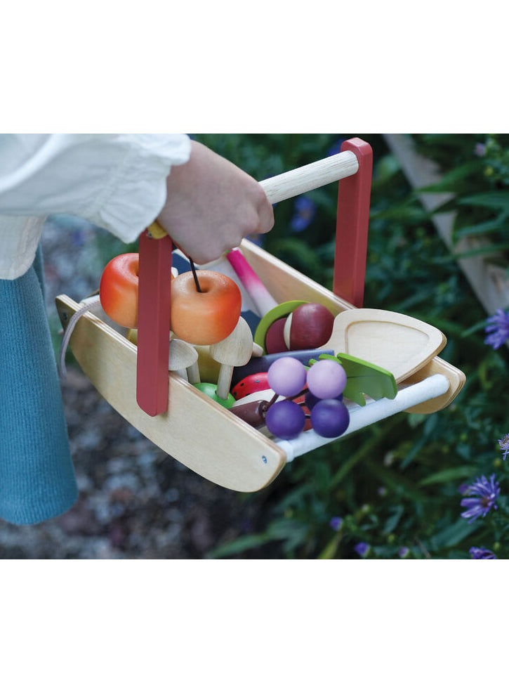 Wooden Wild Foraging Basket Toy - Lifestyle Image 4