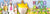 Image of four people dressed in Easter costumes next to the text 'Happy Easter Costume Ideas'.