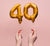 Gold Foil 40th Birthday Balloons